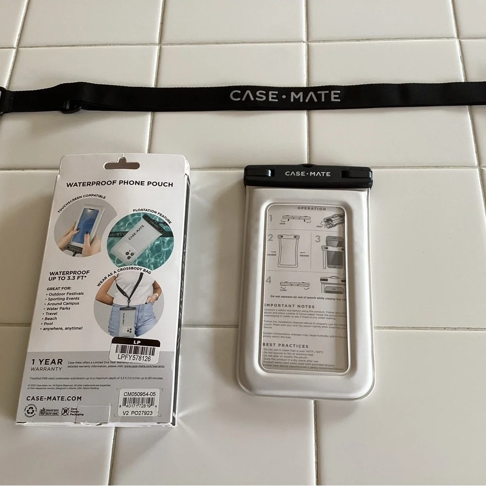 Case Mate Waterproof Floating Phone Pouch Touchscreen Compatible
